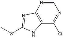 6-chloro-8-methylsulfanyl-7H-purine Structure