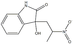 2H-Indol-2-one,1,3-dihydro-3-hydroxy-3-(2-nitropropyl)- Structure