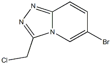 6-bromo-3-(chloromethyl)-[1,2,4]triazolo[4,3-a]pyridine Structure