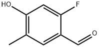 2-Fluoro-4-hydroxy-5-methylbenzaldehyde Structure