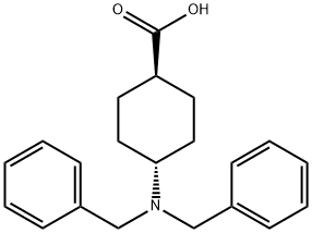 Cyclohexanecarboxylic acid, 4-[bis(phenylmethyl)amino]-, trans- 구조식 이미지