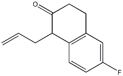 1-Allyl-6-fluoro-3,4-dihydro-1H-naphthalen-2-one Structure