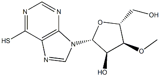 Inosine,3'-O-methyl-6-thio- (9CI) Structure