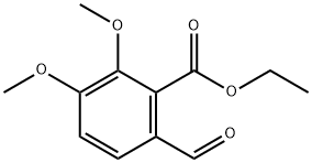 Benzoic acid, 6-formyl-2,3-dimethoxy-, ethyl ester Structure