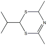 4H-1,3,5-Dithiazine,dihydro-4,6-dimethyl-2-(1-methylethyl)- Structure