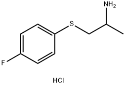 1-((4-fluorophenyl)thio)propan-2-amine hydrochloride Structure