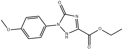 ethyl 1-(4-methoxyphenyl)-5-oxo-4,5-dihydro-1H-1,2,4-triazole-3-carboxylate Structure