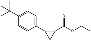 ethyl 2-(4-tert-butylphenyl)cyclopropanecarboxylate Structure