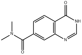 N,N-DIMETHYL-4-OXO-3,4-DIHYDROQUINAZOLINE-7-CARBOXAMIDE 구조식 이미지