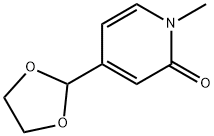 4-[1,3]Dioxolan-2-yl-1-methyl-1H-pyridin-2-one 구조식 이미지