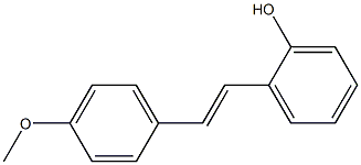 Phenol, 2-[(1E)-2-(4-methoxyphenyl)ethenyl]- Structure