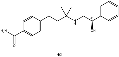 Benzamide,4-[3-[[(2R)-2-hydroxy-2-phenylethyl]amino]-3-methylbutyl]-, monohydrochloride(9CI) Structure