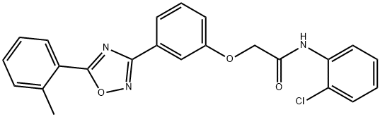 N-(2-chlorophenyl)-2-{3-[5-(2-methylphenyl)-1,2,4-oxadiazol-3-yl]phenoxy}acetamide Structure