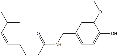 5-Octenamide,N-[(4-hydroxy-3-methoxyphenyl)methyl]-7-methyl-, (Z)- (9CI) Structure