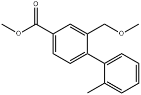 METHYL 2-(METHOXYMETHYL)-2-METHYL-[1,1-BIPHENYL]-4-CARBOXYLATE 구조식 이미지
