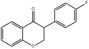 3-(4-Fluoro-phenyl)-chroman-4-one 구조식 이미지