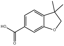 3,3-DIMETHYL-2,3-DIHYDROBENZOFURAN-6-CARBOXYLIC ACID Structure