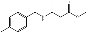 methyl 3-{[(4-methylphenyl)methyl]amino}butanoate Structure