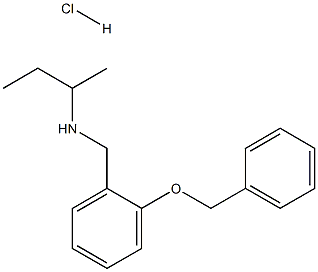 {[2-(benzyloxy)phenyl]methyl}(butan-2-yl)amine hydrochloride 구조식 이미지