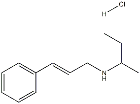 sec-butyl[(2E)-3-phenyl-2-propen-1-yl]amine hydrochloride Structure