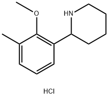 2-(2-Methoxy-3-methylphenyl)piperidine, HCl 구조식 이미지