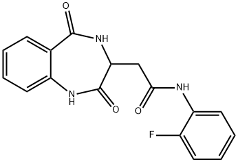 2-(2,5-dioxo-3,4-dihydro-1H-1,4-benzodiazepin-3-yl)-N-(2-fluorophenyl)acetamide Structure