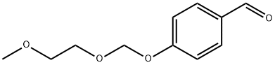 Benzaldehyde, 4-[(2-methoxyethoxy)methoxy]- 구조식 이미지