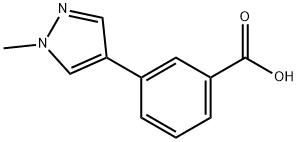3-(1-Methyl-1H-pyrazol-4-yl)-benzoic acid Structure