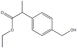 ethyl 2-(4-(hydroxymethyl)phenyl)propanoate 구조식 이미지