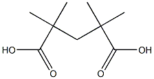 Pentanedioic acid, 2,2,4,4-tetramethyl- Structure