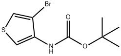 tert-butyl (4-bromothiophen-3-yl)carbamate 구조식 이미지