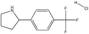 2-(4-(TRIFLUOROMETHYL)PHENYL)PYRROLIDINE HCL 구조식 이미지