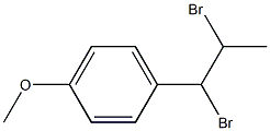 Benzene,1-(1,2-dibromopropyl)-4-methoxy- 구조식 이미지