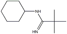 Cyclohexanamine, N-[(1,1-dimethylethyl)carbonimidoyl]- 구조식 이미지