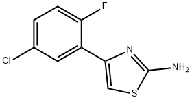 4-(5-chloro-2-fluorophenyl)-1,3-thiazol-2-amine 구조식 이미지