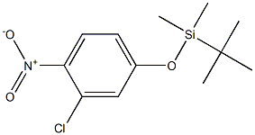 tert-Butyl(3-chloro-4-nitrophenoxy)dimethylsilane 구조식 이미지