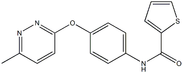 N-[4-(6-methylpyridazin-3-yl)oxyphenyl]thiophene-2-carboxamide Structure