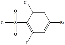 4-Bromo-2-chloro-6-fluorobenzenesulfonyl chloride Structure