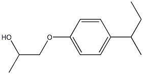 2-Propanol,1-[4-(1-methylpropyl)phenoxy]- 구조식 이미지