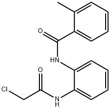 N-[2-(2-Chloro-acetylamino)-phenyl]-2-methyl-benzamide 구조식 이미지