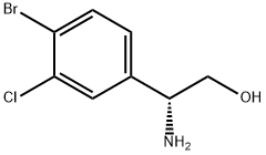 (2R)-2-AMINO-2-(4-BROMO-3-CHLOROPHENYL)ETHAN-1-OL 구조식 이미지