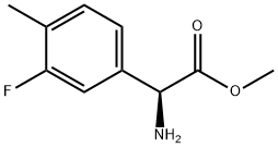 METHYL(2S)-2-AMINO-2-(3-FLUORO-4-METHYLPHENYL)ACETATE Structure