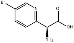 (S)-amino(5-bromopyridin-2-yl)acetic acid 구조식 이미지