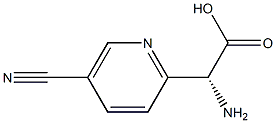 (R)-amino(5-cyanopyridin-2-yl)acetic acid Structure