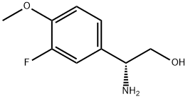 (2R)-2-AMINO-2-(3-FLUORO-4-METHOXYPHENYL)ETHAN-1-OL 구조식 이미지