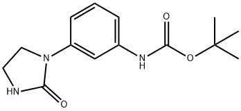 [3-(2-oxo-imidazolidin-1-yl)-phenyl]-carbamic acid tert-butyl ester Structure
