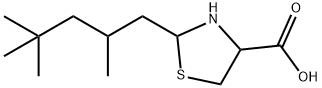 2-(2,4,4-trimethylpentyl)-1,3-thiazolidine-4-carboxylic acid 구조식 이미지