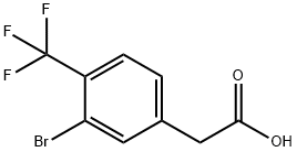 2-(3-BROMO-4-(TRIFLUOROMETHYL)PHENYL)ACETIC ACID Structure