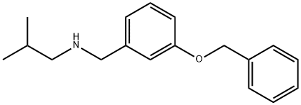 {[3-(benzyloxy)phenyl]methyl}(2-methylpropyl)amine Structure