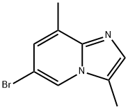 6-bromo-3,8-dimethylimidazo[1,2-a]pyridine 구조식 이미지